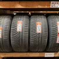 4 pneu(s) HIVER usagé(s) Michelin 245/50R18 6/32 runflat(s)