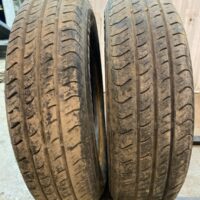 2 pneu(s) HOMOLOGUÉ usagé(s) WeatherMaxx 155/80R13  5/32   Pneus trailler