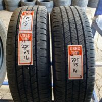 2 pneu(s) ÉTÉ usagé(s) Hankook  LT225/75R16 10E 7/32   Ent2