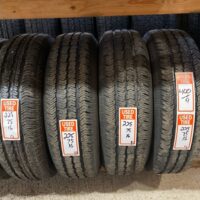 4 pneu(s) ÉTÉ usagé(s) Goodyear 225/75R16  9/32 et 10/32